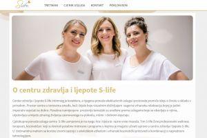 izrada web stranice centra S-life